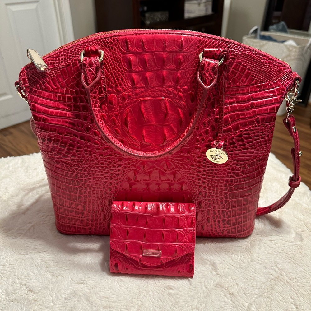 Brahmins Duxbury (lg) Sweatheart Melbourne with matching Jane wallet